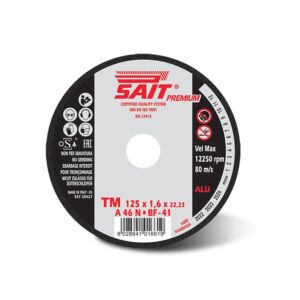 Disco plano de corte Premium TM A 46N  Acero Inoxidable